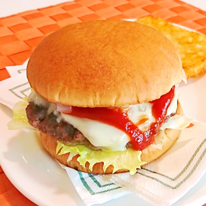 レタスチーズバーガー レシピ 作り方 By メリッコ 楽天レシピ